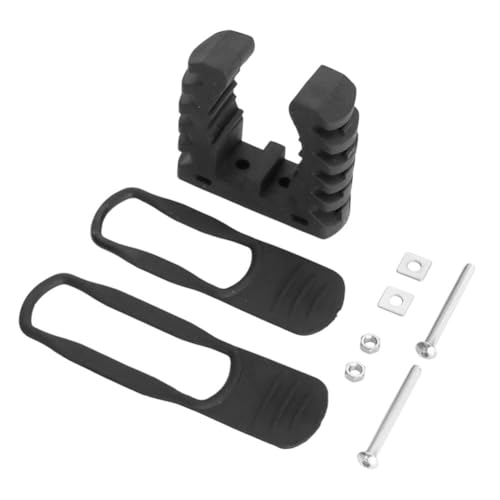 MoSundi Kit de montaje de abrazadera de goma de liberación rápida para caravanas, furgonetas, camiones, UTV, organizador de herramientas de 1.2 a 1.5 pulgadas de diámetro, color negro