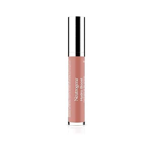 Neutrogena Hydro Boost Moisturizing Lip Gloss, Hydrating Non-Stick and Non-Drying Luminous Tinted Lip Shine with Hyaluronic Acid to Soften and Condition Lips, 20 Berry Brown, 0.10 oz