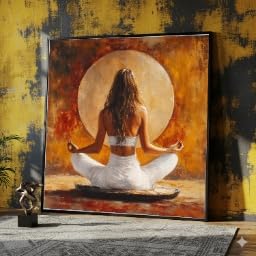 Toile de yoga méditative pour créer un coin zen et spirituel chez soi