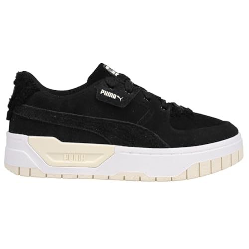 PUMA Womens Cali Dream Teddy Platform Sneakers Shoes Casual - Black - Size 7 M