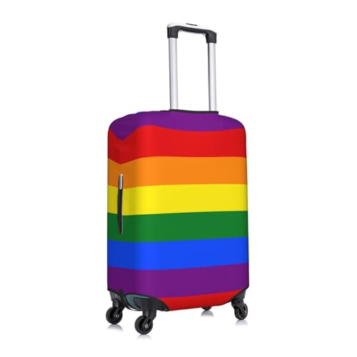 Rainbow Print Suitcase Cover Luggage Protector Washable Elastic Fashionable Travel Gear Cover3