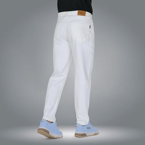 Image of Men's Straight Fit Stylish Non Stretch Mid Rise Pure Cotton Crafted with Premium Fabric Relaxed Jeans Available in Variety of Colour