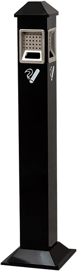 スタンド 灰皿 ふた付、ステンレス鋼煤柱防風垂直たばこバットポスト