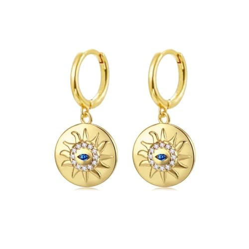 Boucles d'oreilles de cerceau HJZZQH anti irritation étoiles fleurs légères