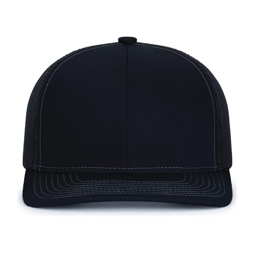 Image of Pacific Headwear Contrast Stitch Trucker Snapback