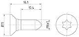 Marca: Hella HELLA 8DZ 355 209-081 Tornillo, disco de freno PAG0008
