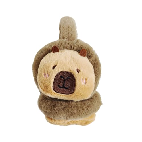 Soft and Warm Plush Ear Muffs for Commuting and Outdoor Sports Cartoon Capybaras Earflap Comfortable Ear Warmers