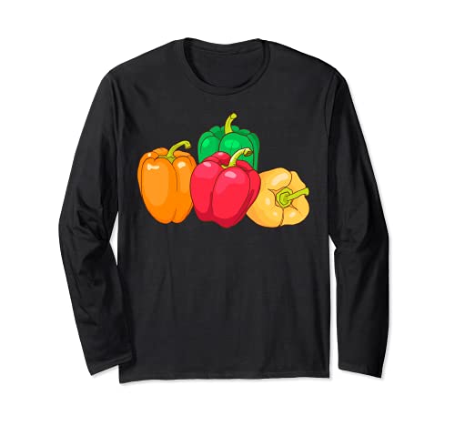 Pimiento morrón Vegetales Vegano Vegetariano Manga Larga