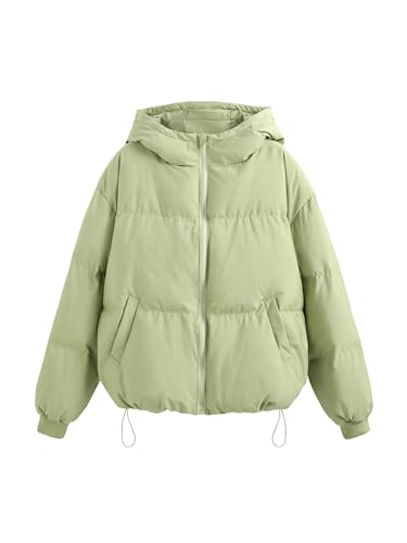 CIDER Solid Hooded Puffer Coat