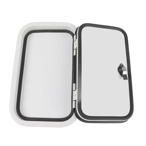 XUXHOU Puerta de Equipaje para Vehículos Recreativos, Marco de Aleación de Aluminio, Puerta del Compartimento para Vehículos Recreativos, 500 X 300 Mm, Esquina Redondeada, Protección UV, Acceso con