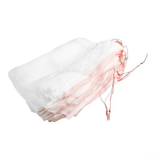 Allthingstore Lot de 50 sacs de protection réutilisables en maille de nylon avec cordon de serrage, 35 x 25 cm, 45 x 30 cm, pour oiseaux et insectes (15 x 10 cm)