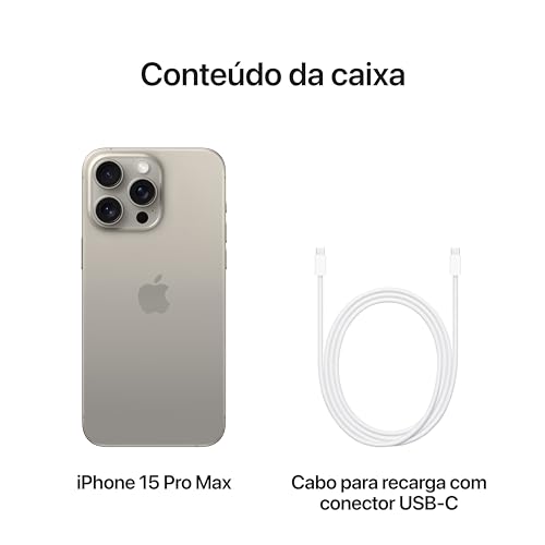 Apple iPhone 15 Pro Max (512 GB) — Titânio natural glide