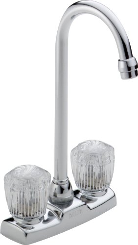 Delta Faucet Classic Chrome Bar Faucet, Chrome Bar Sink Faucet, Wet Bar Faucets, Prep Sink Faucet, Faucet for Bar Sink, RV Kitchen Faucet, Chrome Kitchen Faucet, Chrome 2170LF