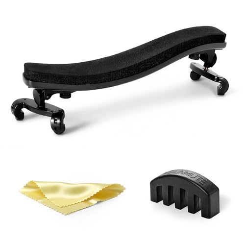 Ergonomic Violin Shoulder Rest for Students & Beginners Lightweight Adjustable Fit for 4/4 & 3/4 Violins Soft EVA Padding Secure Silicone Feet