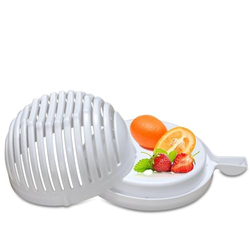 Salad Cutter Bowl, Aonesy Fruit Vegetable Cutter Bowl, Fast Fresh Salad Chopper Make Salad in 60 seconds
