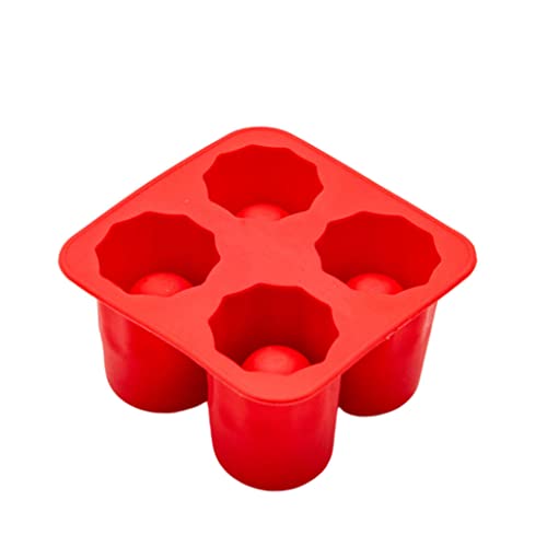 Molde para cubitos de hielo de silicona con forma de copa de vino