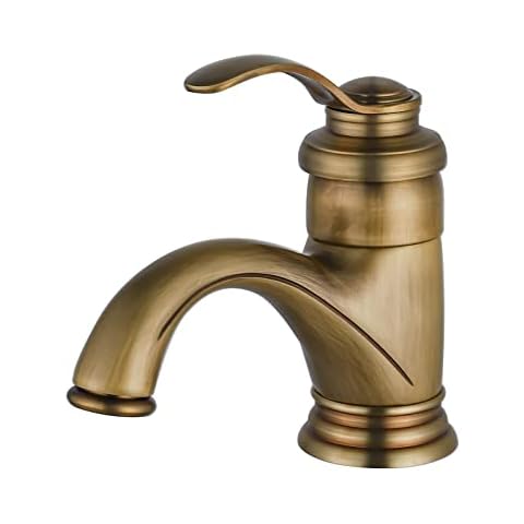 BOAOTX Grifo de baño antiguo de latón cepillado nostálgico con pulverizador de panal de abeja Cover