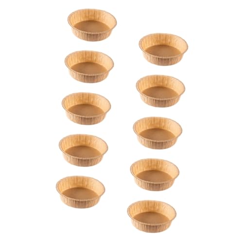 HOMOBABE 10pezzi Teglie Carta Per Torte Modelli Rotondi Antiaderenti Per Cottura Per Dolci e Salati Facili Da Usare e Smaltire