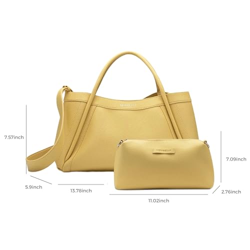 Kelly Tote Bag for Women, Leather Hobo Bag with Buckle Closure, Handbags & Crossbody bags Matching Purse - Image 3