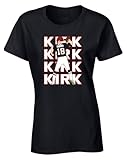 Black Atlanta Kirk Cousins Text Pic Womens T-Shirt Adult Small