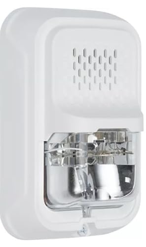 System Sensor P2GWKLED-P L-Series Outdoor Compact Wall-Mounted Horn Strobe, Plain,