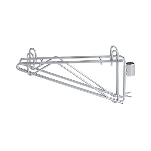 Quantum Storage Systems DCB12 Cantilever Multiple Shelf Post Wall Mount, Carbon Steel, Chrome, NSF