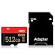 512GB Micro SD Card Class 10 TF Card with SD Adapter for Camera, Phone,Computer,Tachograph,Tablet,Drone