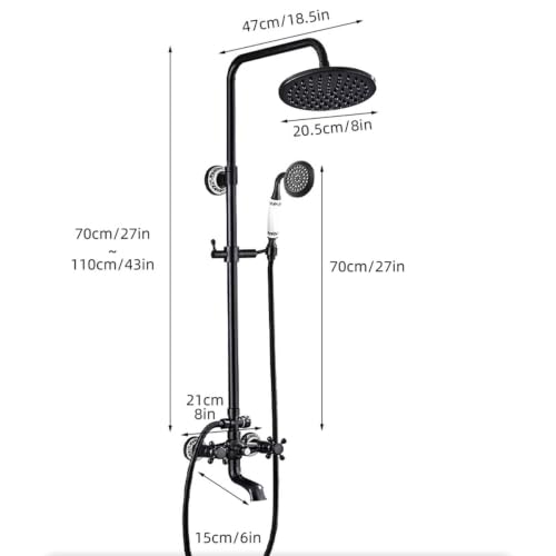 Système de douche encastrable laiton pour éliminer le calcaire visible - 4