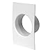 Ø 120 mm - Raccord mural - Bride - Tube rond en plastique - Système de regard - Blanc