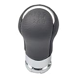 RYUNMP Pommeau de Levier de Vitesse Manuel à 6 Vitesses pour Toyota Hilux Revo 2015 2020, Accessoires de Voiture en Cuir ABS