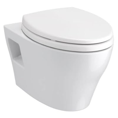 EP 1.28 GPF Dual Flush Wall Mounted Two Piece Elongated Chair Height Toilet with Copper Supply Line - Less Seat