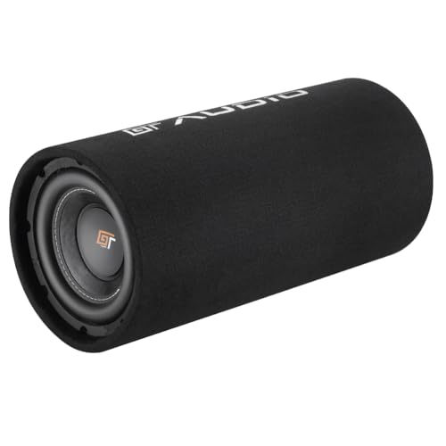 Kit Set para Bass Face GT Audio GT-BASS8.1, 1 subwoofer de Tubo Bass Reflex con subwoofer de 20 cm y 200 mm de 8', 300 vatios rms y 600 vatios máx.,4 ohmios, Maletero, para Coche, 1 Pieza