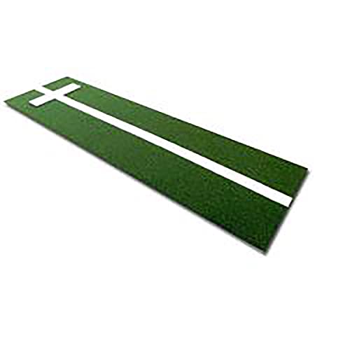 Cimarron Softball Pitcher's Mat with Power Stripe in 3'x10' Green