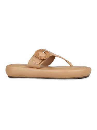 Image of Inc.5 Womens Beige Casual Solid Round Toe Sandals