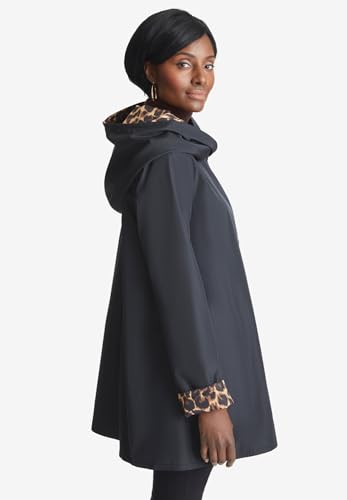 Jessica London Women's Plus Size Reversible A-Line Raincoat3