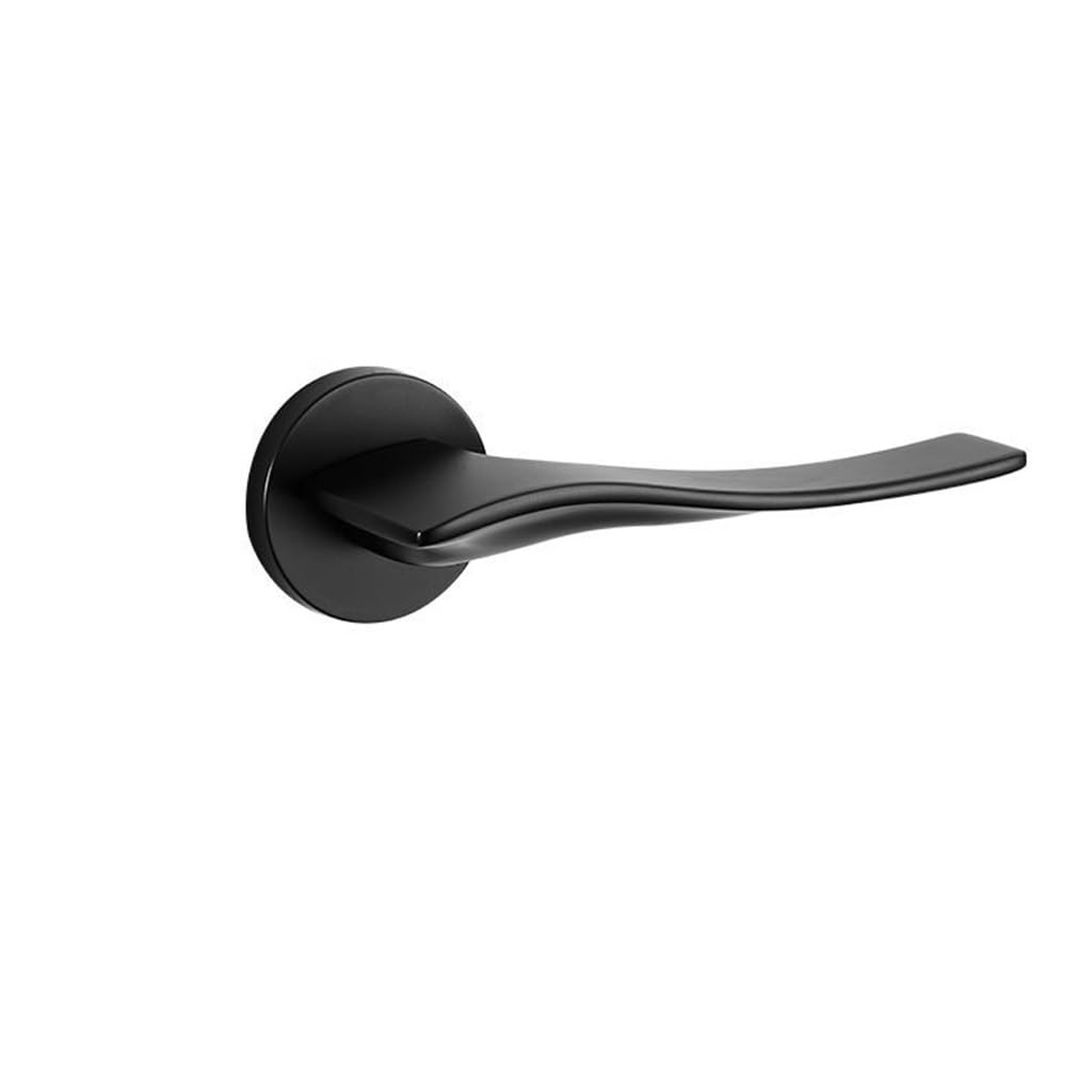 MOBYGKFY Interior Door Lock Minimalist Magnetic Mute Room Hardware Locks Bedroom Wooden Handle