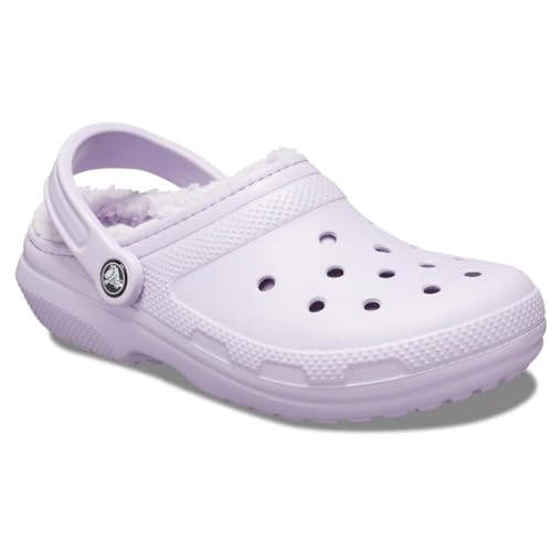 Image of Crocs Unisex-Adult Classic Lined Clog, Lavender /Lavender, 14 Women /12 Men