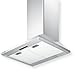 Summit Appliance SEH1524SS Wall Mount 24 Inch Range Hood, Stainless Steel, 400 CFM, Convertible Ducted or Ductless, LED Lighting, 3 Speed Slide Controls, Aluminum Mesh Filters, 6 Inch Duct