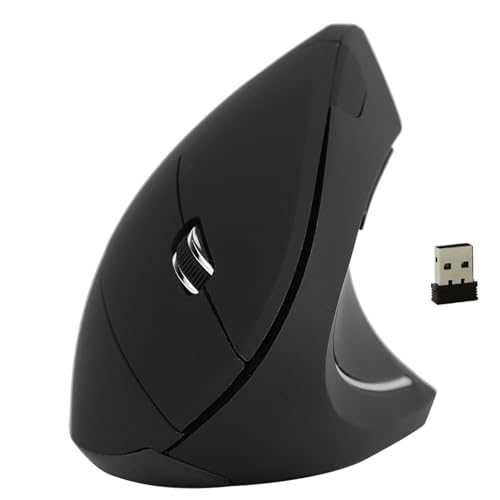 KIMISS Mouse Wireless Verticale Ottico a 2,4 GHz Design Ergonomico 1600dpi Laptop per Pc Mouse da Gioco - Elettronica/Computer e Accessori/accessori per Computer e Periferiche/tastiere, Topi e (BLACK)