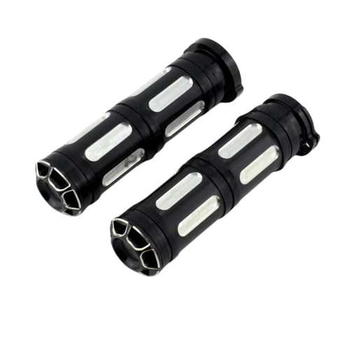 Poignées De Moto Noires en Aluminium 1" Idéales pour les Longs Road Trips