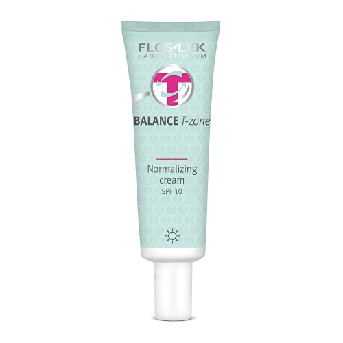Floslek BALANCE T-zone Crema de día normalizante SPF 10 | 50 ml | Cuidado mixto de la complexión con imperfecciones | Perfecto para personas de todas las edades Cover