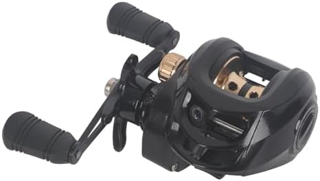 Baitcasting Reel,Carbon Fiber Drag Fishing Baitcaster Reels, Bait Cast Reel with 7.2:1 Gear Ratio 10+1 Ball Bearings 17.6lbs Max Drag Right Hand，Fish Gift for Man