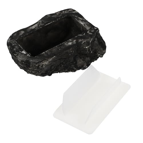Toddmomy Boîte à Clés Extérieure Forme de Pierre Factice Cachette Discrète pour Clés de Rechange Résine Décoration Jardin et Bureau