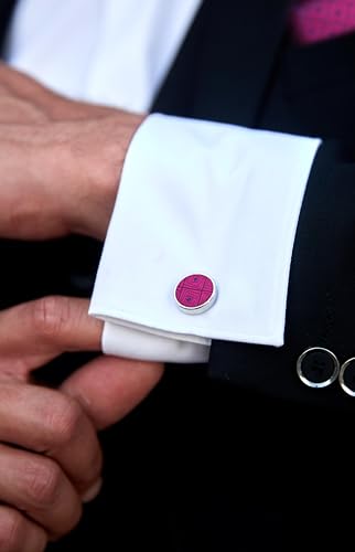 Image of HISDERN Mens Tie Set Classic Woven Ties and Pocket Square Cufflinks Set Formal Business Wedding Neckties Handkerchief