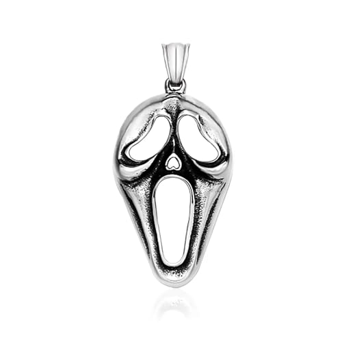 Sopodbacker Necklace Collar Colgante Cadena Hombre Mujer Joyas Necklacecollar Colgante De Calavera Gótica Vintage Hombres Collares Punk 60Cmcadena