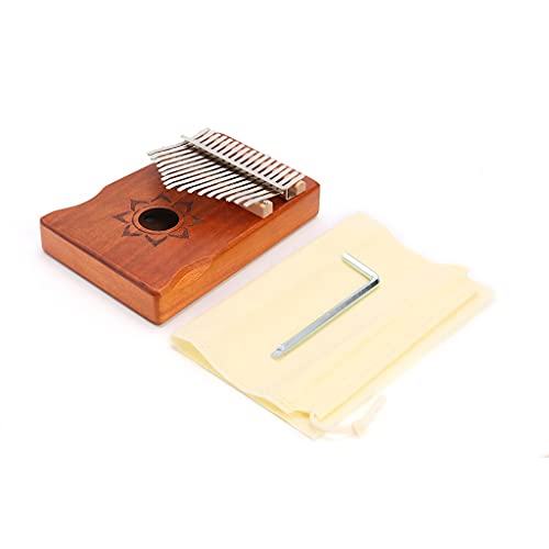 Wzhzj Piano à pouce 17 touches Instrument de musique à percussion en bois d’acajou avec sac de rangement pour outils de… - Les Beatles, Paul McCartney, John Lennon, RIngo Starr, George Harrison Wzhzj Piano à pouce 17 touches Instrument de musique à percussion en bois d'acajou avec sac de rangement pour outils de… – Image 6