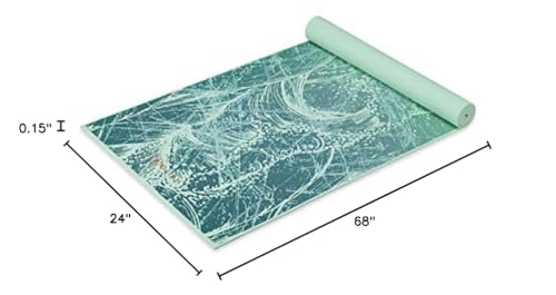 Image of Gaiam Print Yoga Mat, Non Slip Exercise & Fitness Mat for All Types of Yoga, Pilates & Floor Exercises