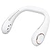 Ventilatore da collo di raffreddamento, portatile 3 livelli di regolazione Ventilatore da collo leggero con display digitale a LED per sport da campeggio(bianco)