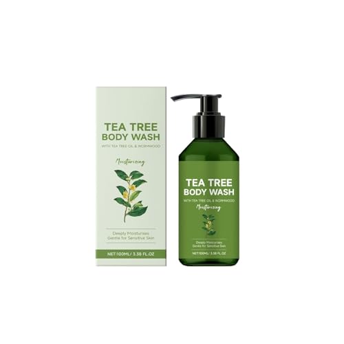 Tea Tree Body Wash with Peppermint Oil and Coconut Oil, Improve Skin Discomfort, Athletes Foot & Body Odor, Promotes Healthy Skin and Feet, Gentle Cleansing, Naturally Scented (1)