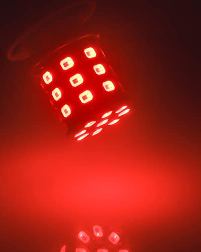 Keiurot 1157 Led Bulb 1034 2057 7528 Bay15D 2357 Light Bulb For Rv Camper Mpv Motorcycle Car Brake Light Bulb Tail Lights Stop Light Side Marker Light, Brilliant Red 12V（Pack Of 4） #TOP1